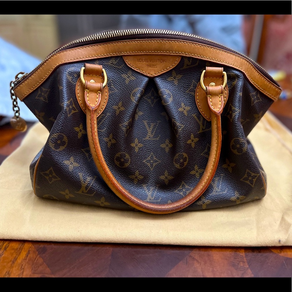 Auth Louis Vuitton Monogram Tivoli PM Handbag Brown SD2102